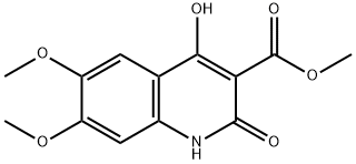 Methyl 4-hydroxy-6,7-dimethoxy-2-oxo-1,2-dihydroquinoline-3-carboxylate Struktur