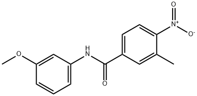 N-(3-methoxyphenyl)-3-methyl-4-nitrobenzamide Struktur