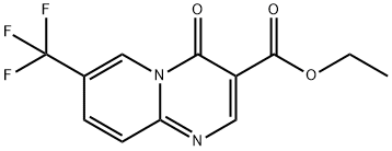 Ethyl 4-oxo-7-(trifluoromethyl)-4H-pyrido[1,2-a]pyrimidine-3-carboxylate Struktur