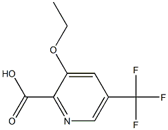 3-Ethoxy-5-(trifluoromethyl)picolinic acid Struktur