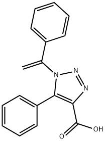 5-Phenyl-1-(1-phenylvinyl)-1H-1,2,3-triazole-4-carboxylic acid Struktur