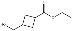 ethyl 3-(hydroxymethyl)cyclobutane-1-carboxylate Struktur