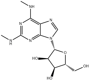 2-Methylamino-N6-methyladenosine Struktur