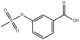 3-(methylsulfonyloxy)benzoic acid Struktur