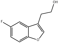 2-(5-fluorobenzofuran-3-yl)ethanol Struktur