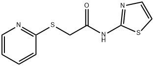 2-(2-pyridinylsulfanyl)-N-(1,3-thiazol-2-yl)acetamide Struktur