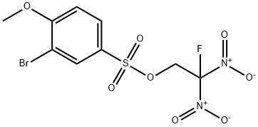 2-fluoro-2,2-dinitroethyl 3-bromo-4-methoxybenzenesulfonate Struktur