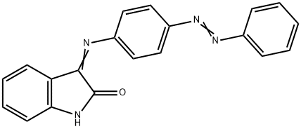 (3Z)-3-({4-[(E)-phenyldiazenyl]phenyl}imino)-1,3-dihydro-2H-indol-2-one Struktur