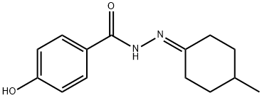 4-hydroxy-N'-(4-methylcyclohexylidene)benzohydrazide Struktur