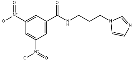 N-[3-(1H-imidazol-1-yl)propyl]-3,5-dinitrobenzamide Struktur