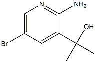 2-(2-amino-5-bromopyridin-3-yl)propan-2-ol Struktur