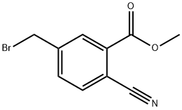 Methyl 5-(bromomethyl)-2-cyanobenzoate Struktur