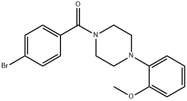 (4-bromophenyl)[4-(2-methoxyphenyl)piperazin-1-yl]methanone Struktur