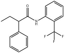 2-phenyl-N-[2-(trifluoromethyl)phenyl]butanamide Struktur