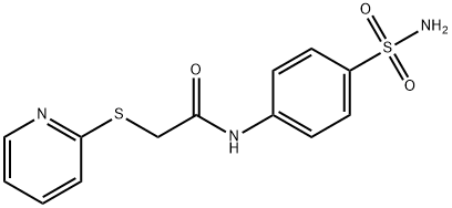 2-(pyridin-2-ylsulfanyl)-N-(4-sulfamoylphenyl)acetamide Struktur