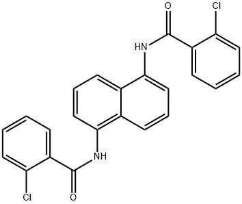 N,N'-naphthalene-1,5-diylbis(2-chlorobenzamide) Struktur