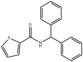 N-Benzhydrylthiophene-2-carboxamide Struktur