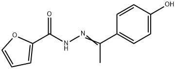 N'-[(1Z)-1-(4-hydroxyphenyl)ethylidene]furan-2-carbohydrazide Struktur