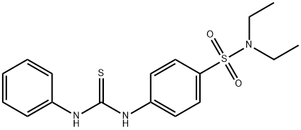 4-[(anilinocarbonothioyl)amino]-N,N-diethylbenzenesulfonamide Struktur