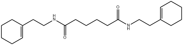 N,N'-bis[2-(cyclohex-1-en-1-yl)ethyl]hexanediamide Struktur