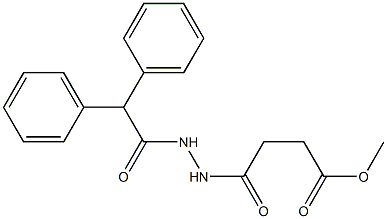 methyl 4-[2-(diphenylacetyl)hydrazinyl]-4-oxobutanoate Struktur