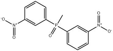 BIS-(3-NITROPHENYL)-METHYLPHOSPHINE OXIDE Struktur