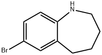 7-Bromo-2,3,4,5-tetrahydro-1H-benzo[b]azepine hydrochloride Struktur