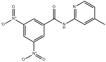 N-(4-methylpyridin-2-yl)-3,5-dinitrobenzamide Struktur