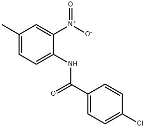 4-chloro-N-(4-methyl-2-nitrophenyl)benzamide Struktur