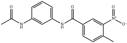 N-[3-(acetylamino)phenyl]-4-methyl-3-nitrobenzamide Struktur