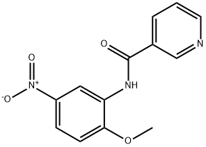 N-(2-methoxy-5-nitrophenyl)pyridine-3-carboxamide Struktur