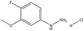 (4-Fluoro-3-methoxy-phenyl)-hydrazine hydrochloride Struktur