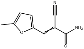 (2E)-2-cyano-3-(5-methylfuran-2-yl)prop-2-enamide Struktur