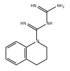 N-[3,4-dihydro-1(2H)-quinolinyl(imino)methyl]guanidine Struktur