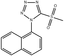 5-Methanesulfonyl-1-naphthalen-1-yl-1H-tetrazole Struktur