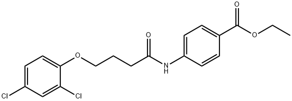 ethyl 4-(4-(2,4-dichlorophenoxy)butanamido)benzoate Struktur