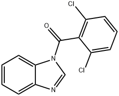 1H-benzimidazol-1-yl(2,6-dichlorophenyl)methanone Struktur