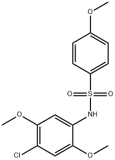 N-(4-chloro-2,5-dimethoxyphenyl)-4-methoxybenzenesulfonamide Struktur