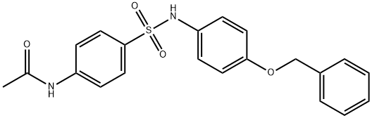 N-(4-{[4-(benzyloxy)phenyl]sulfamoyl}phenyl)acetamide Struktur