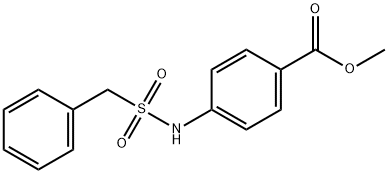 methyl 4-(phenylmethylsulfonamido)benzoate Struktur