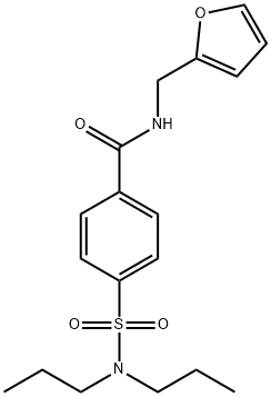 4-(dipropylsulfamoyl)-N-(furan-2-ylmethyl)benzamide Struktur