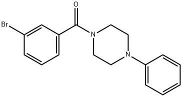 (3-bromophenyl)(4-phenylpiperazin-1-yl)methanone Struktur