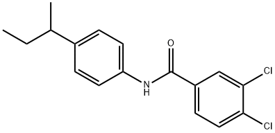 N-[4-(butan-2-yl)phenyl]-3,4-dichlorobenzamide Structure