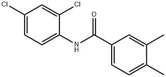 N-(2,4-dichlorophenyl)-3,4-dimethylbenzamide Struktur