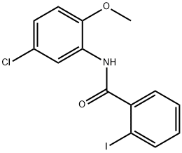 N-(5-chloro-2-methoxyphenyl)-2-iodobenzamide Struktur