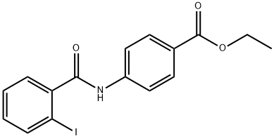 ethyl 4-{[(2-iodophenyl)carbonyl]amino}benzoate Struktur