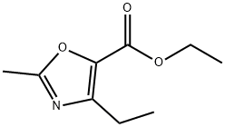 ethyl 4-ethyl-2-methyloxazole-5-carboxylate Struktur