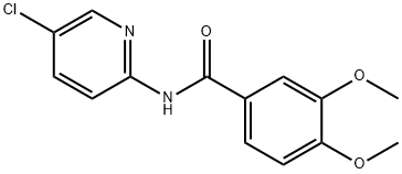 N-(5-chloropyridin-2-yl)-3,4-dimethoxybenzamide Struktur