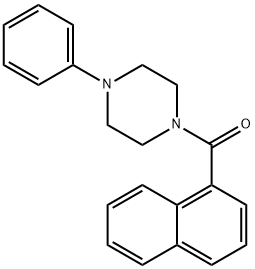 naphthalen-1-yl(4-phenylpiperazin-1-yl)methanone Struktur