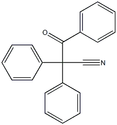 3-Oxo-2,2,3-triphenylpropanenitrile Struktur